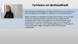 Fyrirlestur um rttaslfri